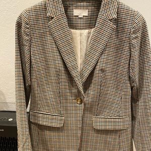 Ann Taylor petite check blazer